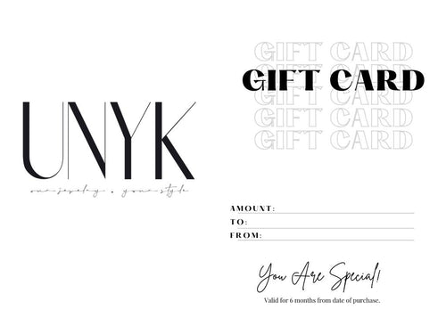 Unyk E-Gift Card