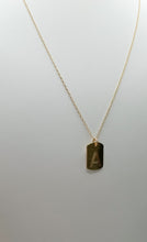 Load image into Gallery viewer, Dog Tag Initial Necklace