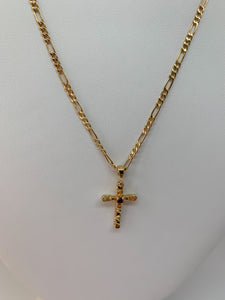Birthstone Cross Necklace