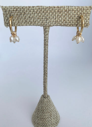 Mae Pearl Hoop Earrings
